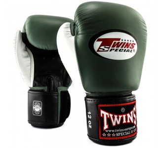 Боксерские перчатки Twins Special (BGVL-3T olive/black/white)